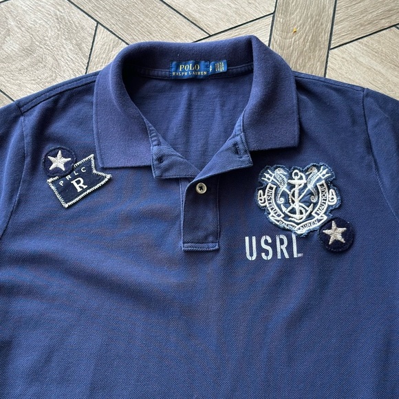 Polo by Ralph Lauren Navy Midi Dress with Patch Accents - Picture 6 of 9